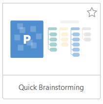 Quick Brainstorming template thumbnail captured in MindManager