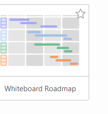 Whiteboard Roadmap template thumbnail captured in MindManager